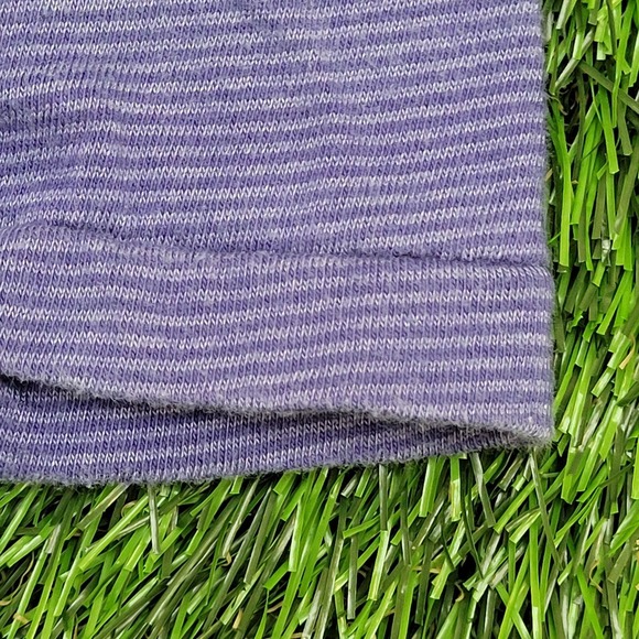 Vintage 90s Cape-Cod Paisley Stripes Cropped Shirt Womens 2XL 24x17 Purple USA - Picture 6 of 11